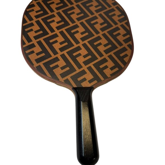 NEW FENDI Table Tennis (Pickle Ball) Paddle/Ball Racket w/ 3 balls Set - Picture 8 of 16